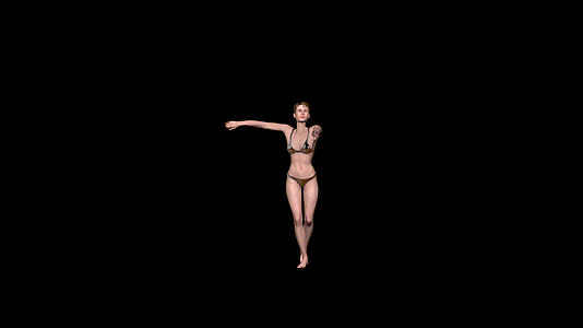 美丽的女子萨尔萨舞阿尔法频道视频的预览图