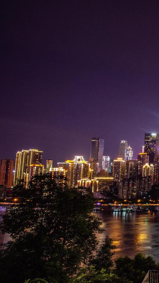 重庆东水门长江大桥渝中区夜景视频的预览图