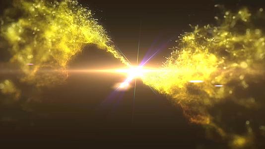 唯美粒子旋转对撞光效视频素材视频的预览图