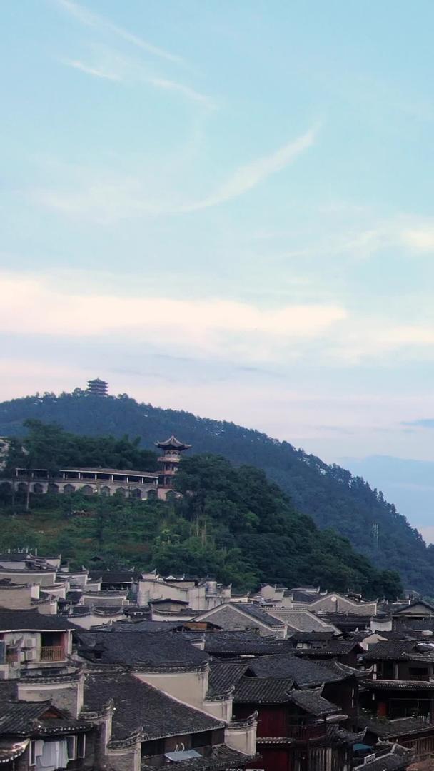 雪桥沱江延时摄影湖南凤凰古城视频的预览图