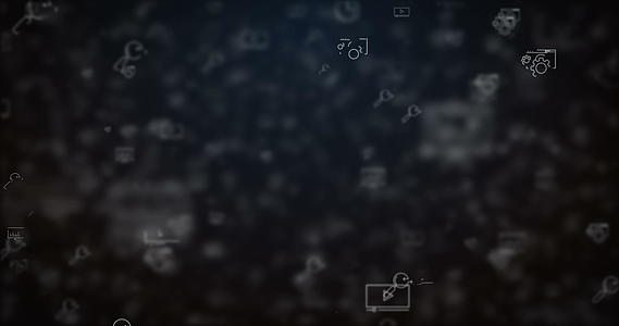 Loopable动画移动了seo图标背景4K视频视频的预览图