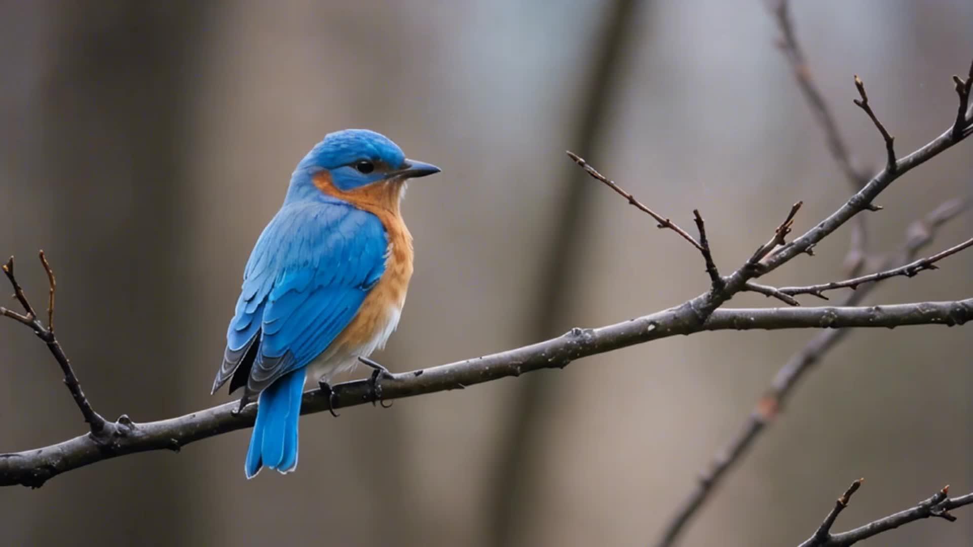 蓝鸟巢孵蛋背景视频视频的预览图
