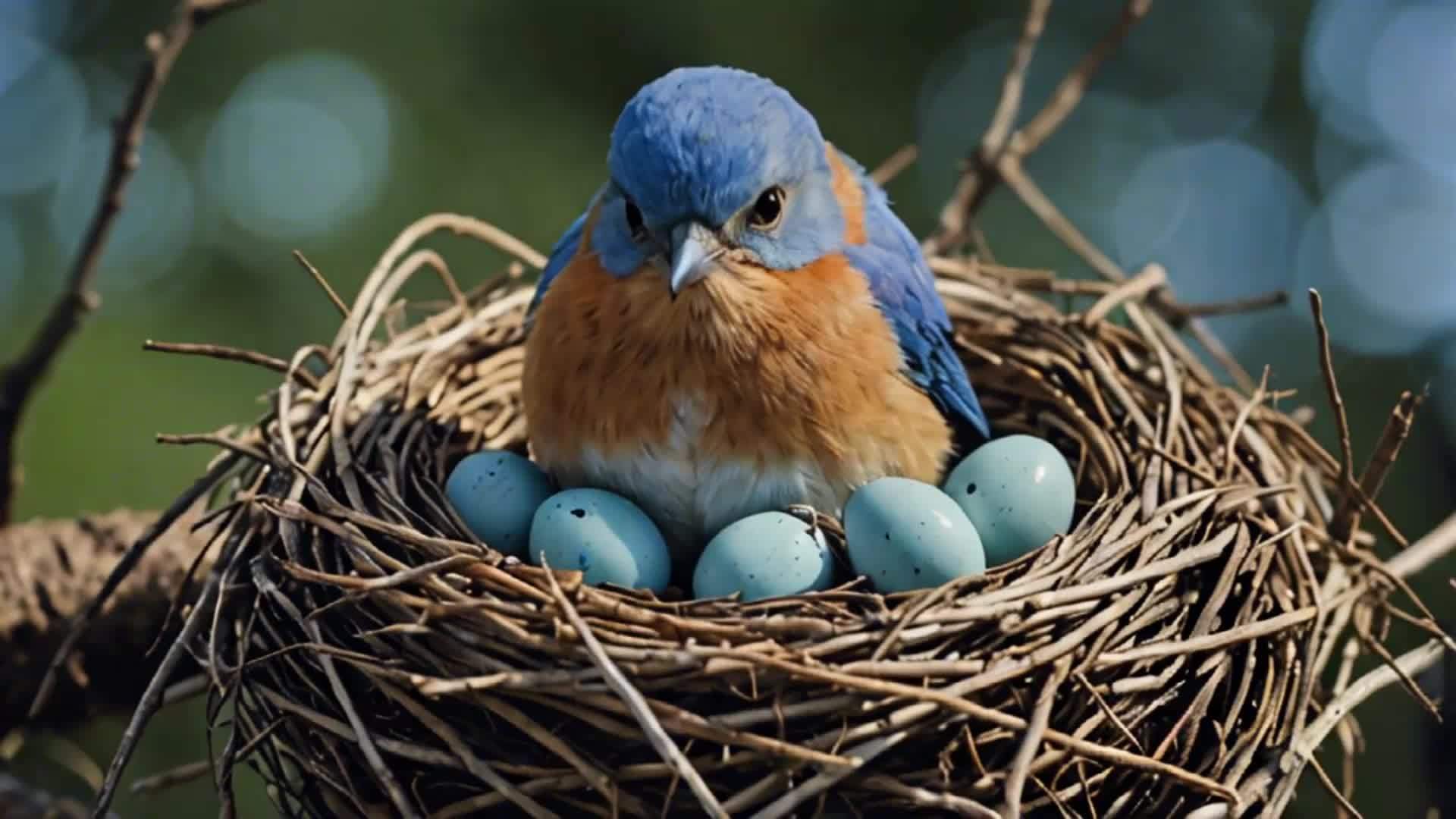 蓝鸟孵蛋视频的预览图