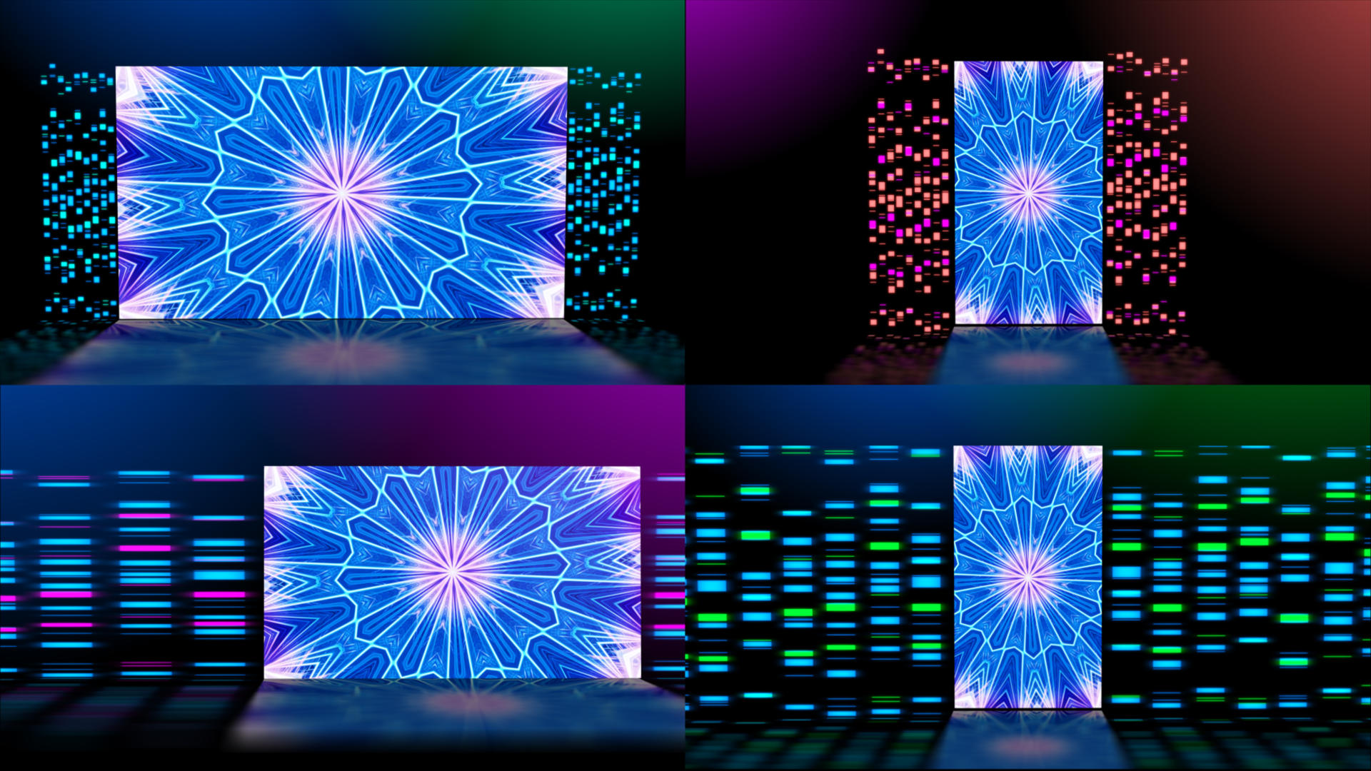 炫酷三维舞美LED舞台背景视频的预览图