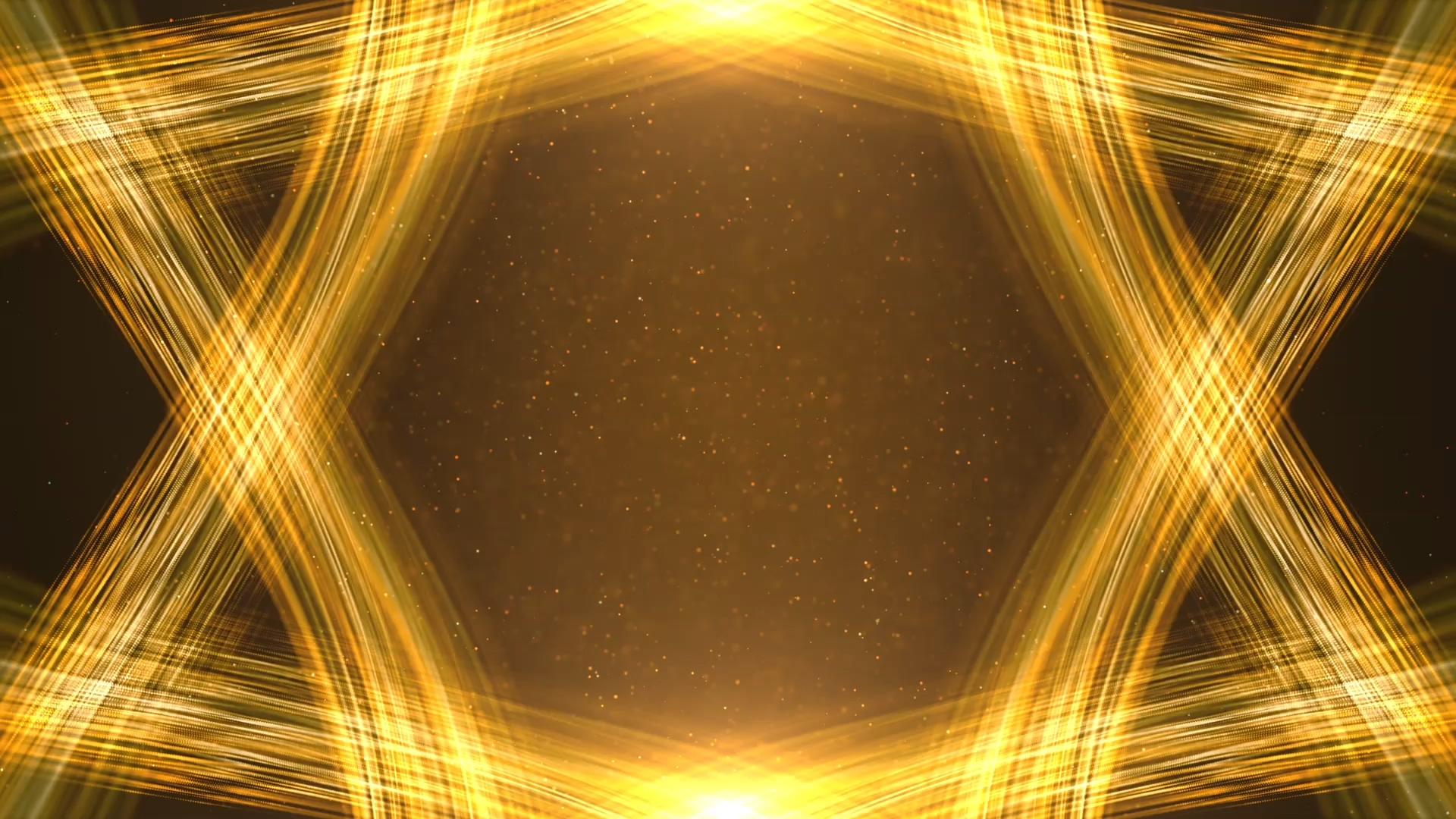 金色颁奖光线粒子背景视频的预览图