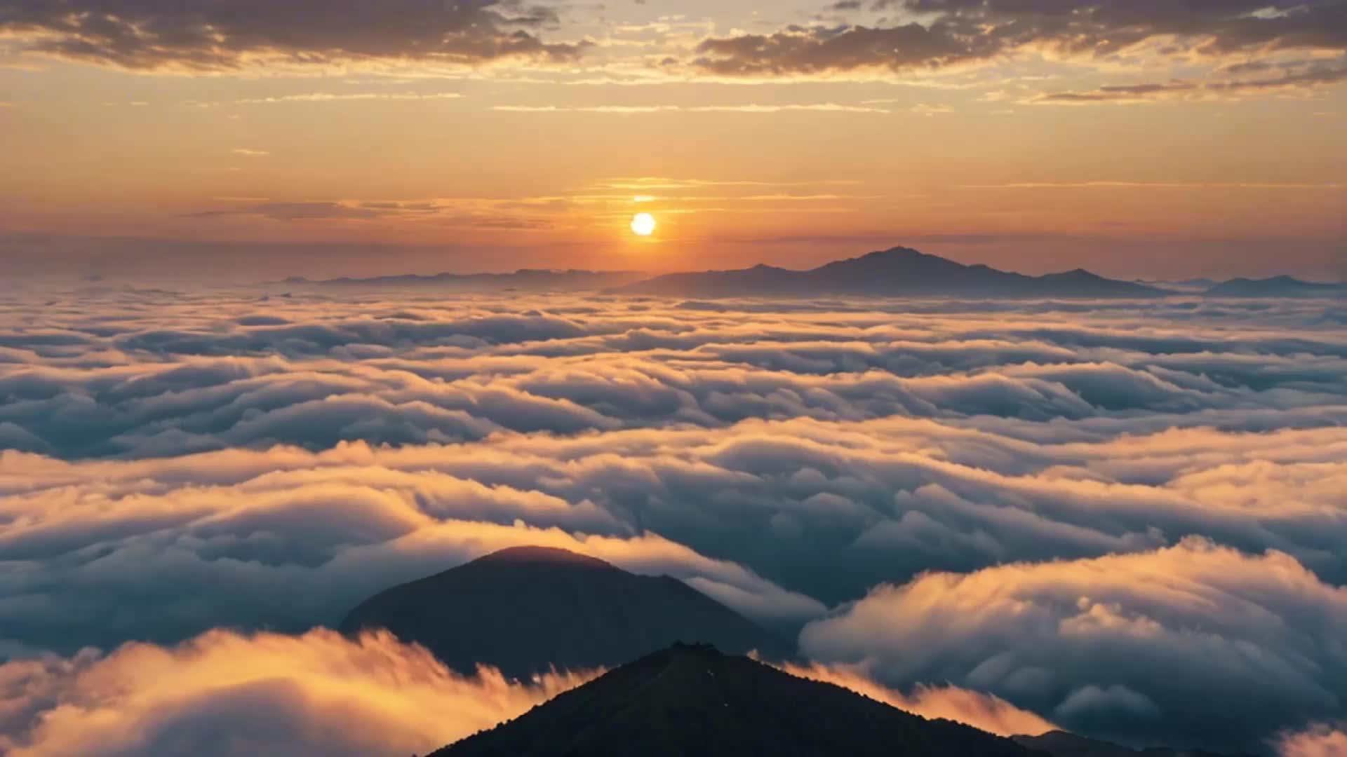 日出云海震撼风景视频的预览图