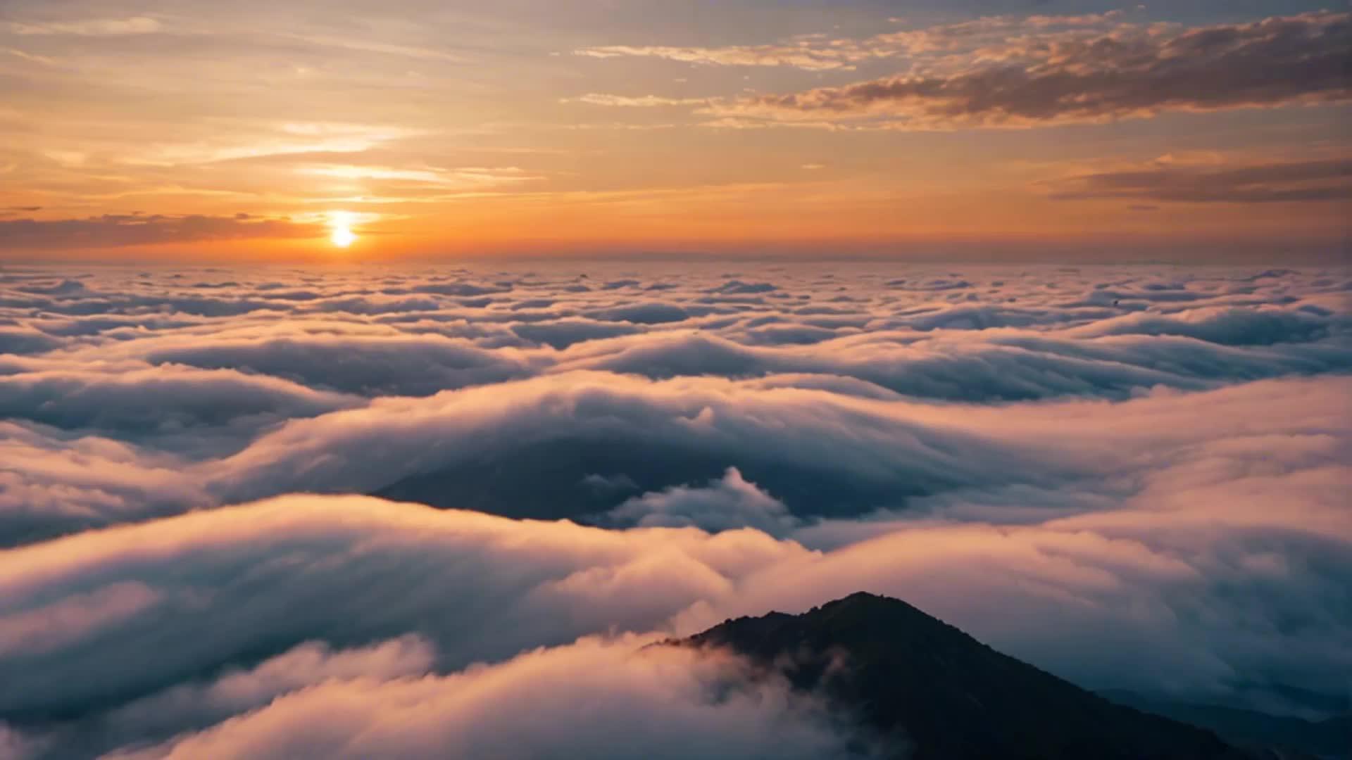 日出云海震撼风景视频的预览图