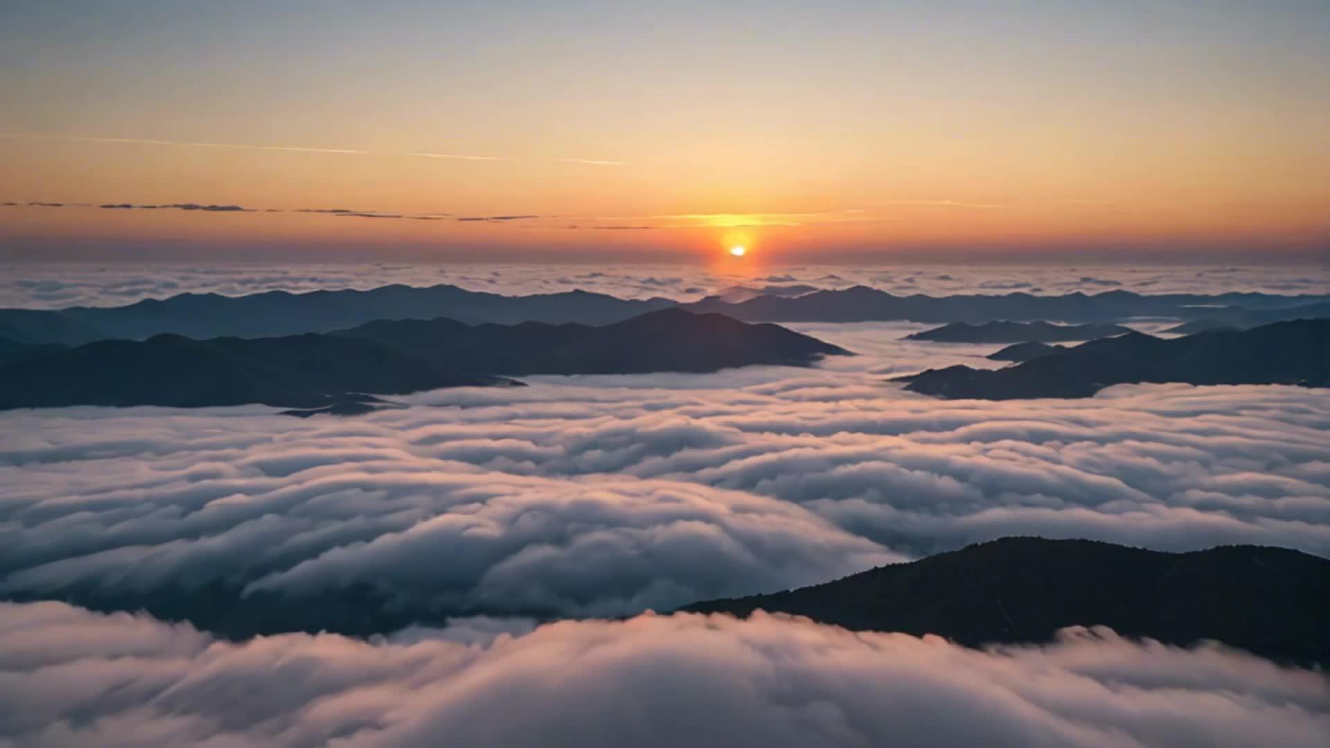 云海震撼自然风光视频的预览图