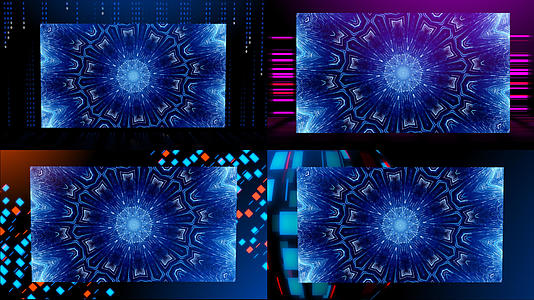三维粒子炫酷舞台循环背景视频的预览图
