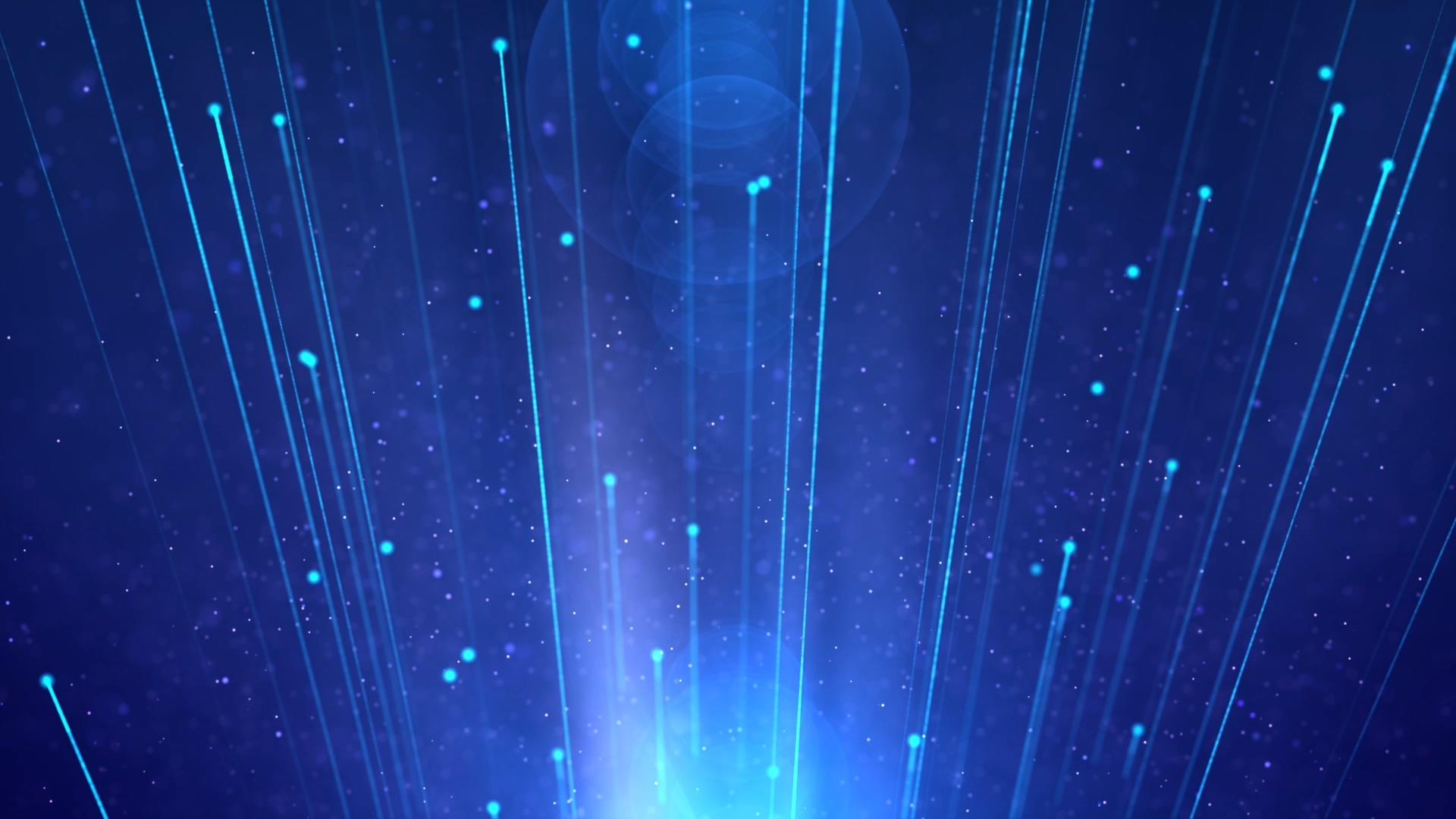 蓝色科技粒子光线视频的预览图