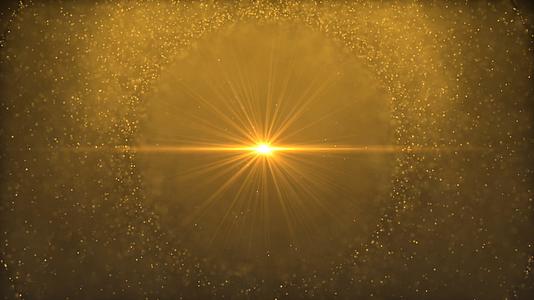 金色粒子圆圈视频的预览图
