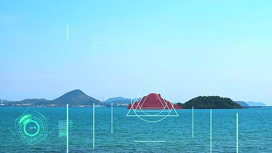 AI雷达正在扫描和分析岛上的地质资源视频的预览图
