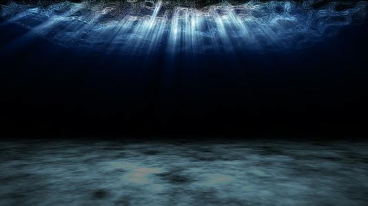 蓝色海底世界灯光视频的预览图