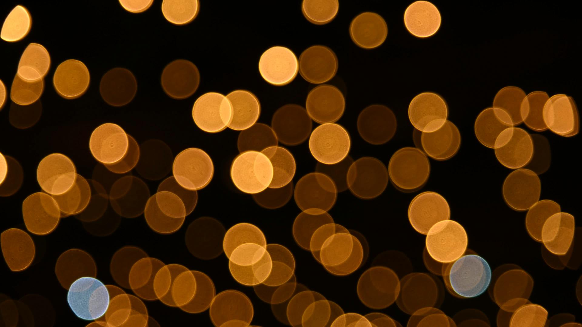 金色圣诞灯bokeh背景视频的预览图