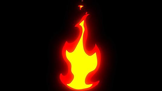 MG火焰燃烧透明视频素材视频的预览图