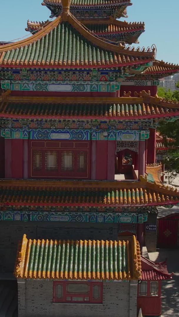 蓬莱三仙山航拍5A景区建筑视频视频的预览图