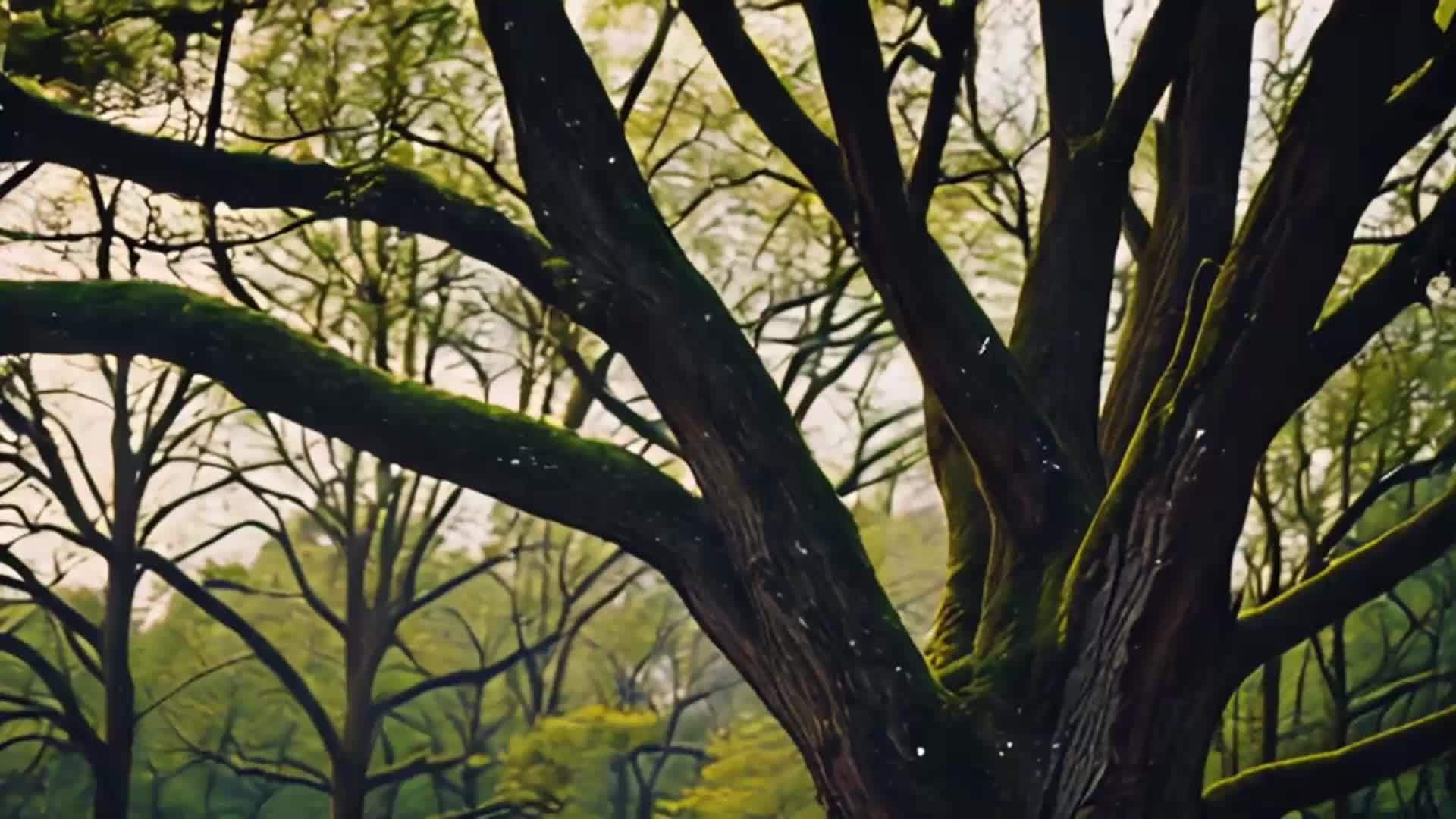 森林树枝森林自然风光森林视频的预览图