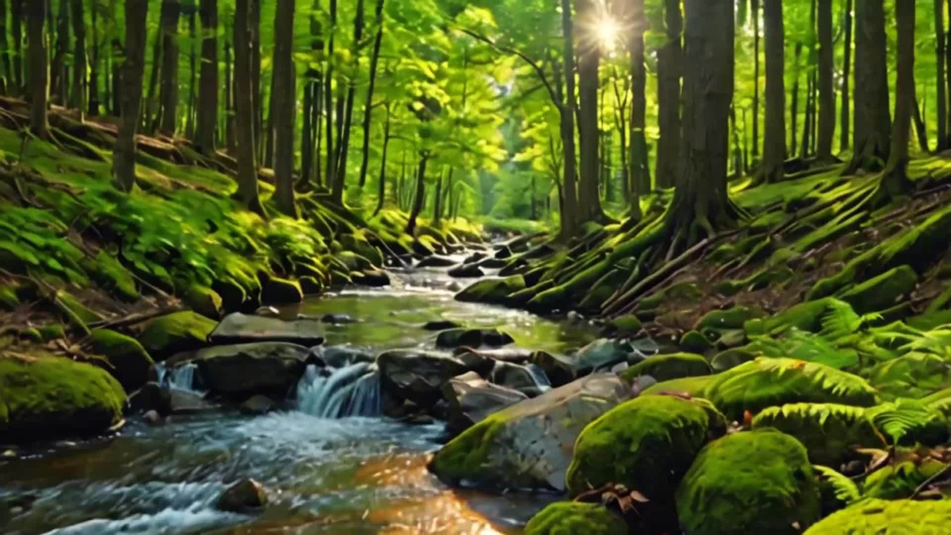 森林的自然风光视频的预览图