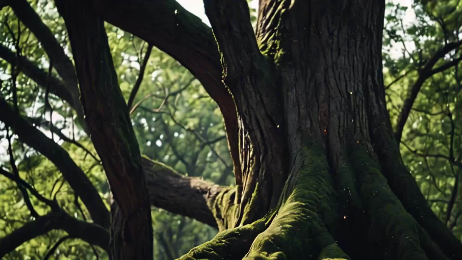 树桩森林的自然风光视频的预览图