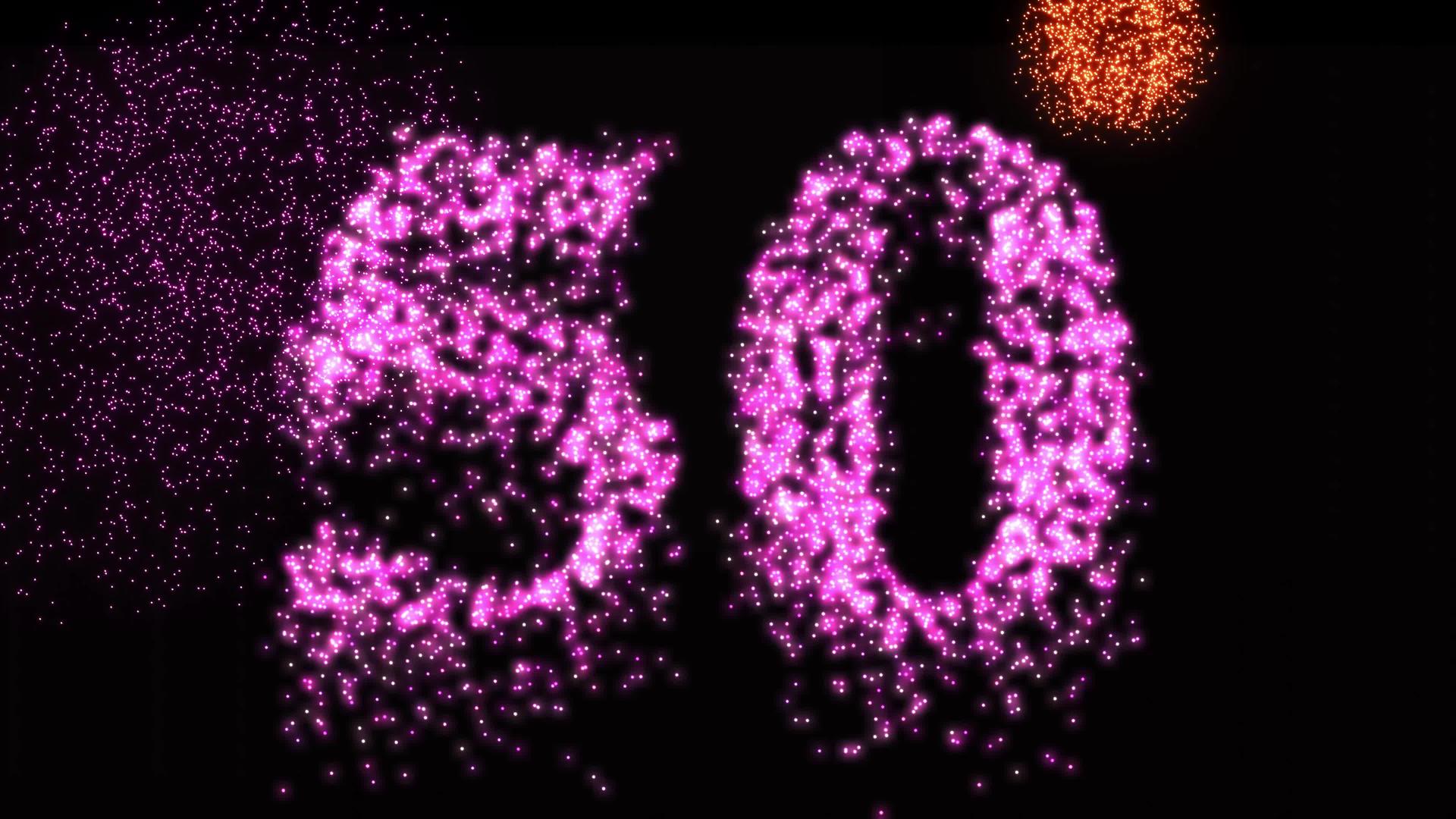 粉色发光视频视频片段在夜间视频的预览图