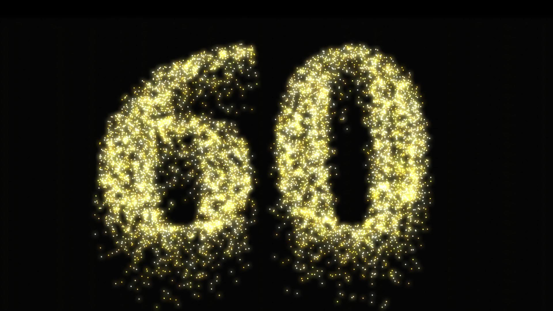 60个烟花庆典号码或金良子庆典视频动画视频的预览图