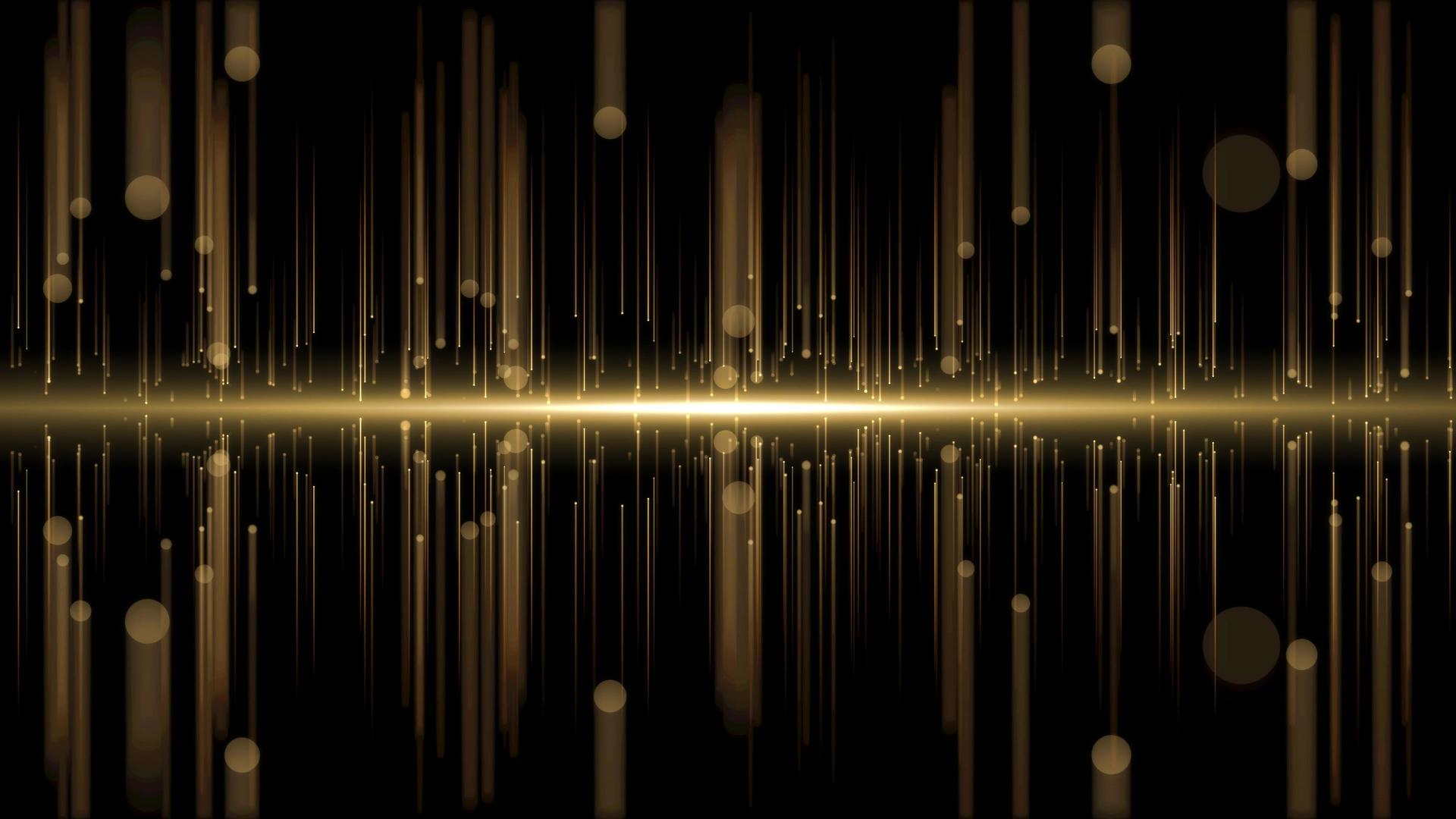 4K动态唯美金色粒子拖尾隧道背景视频视频的预览图