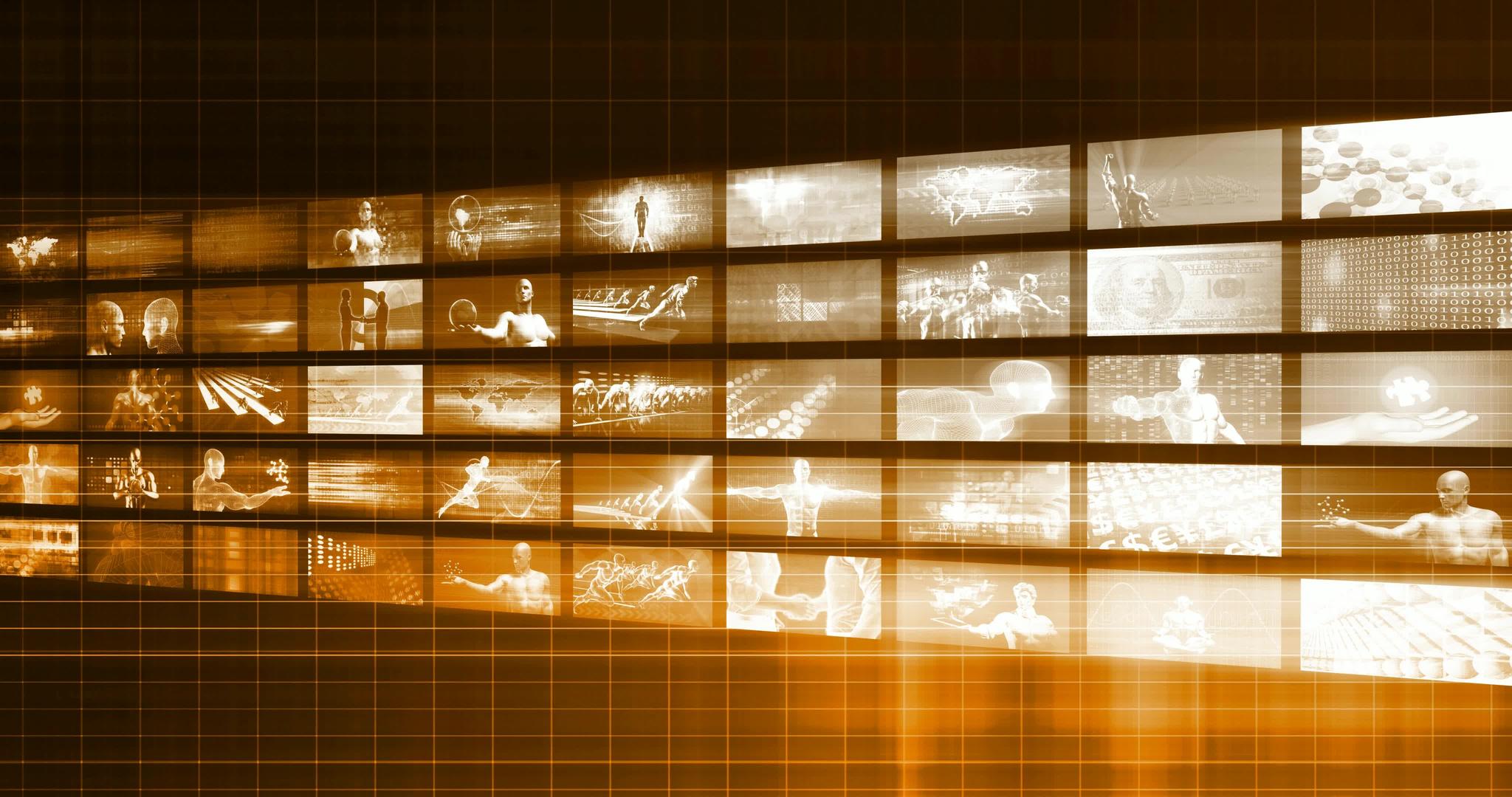 数字营销背景与视频抽象墙视频的预览图