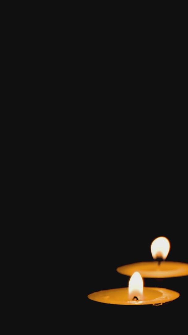 缅怀清明祝福光明的蜡烛视频的预览图