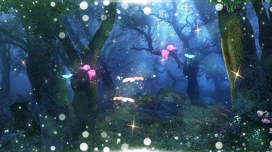 4K梦幻童话森林led背景视频视频的预览图
