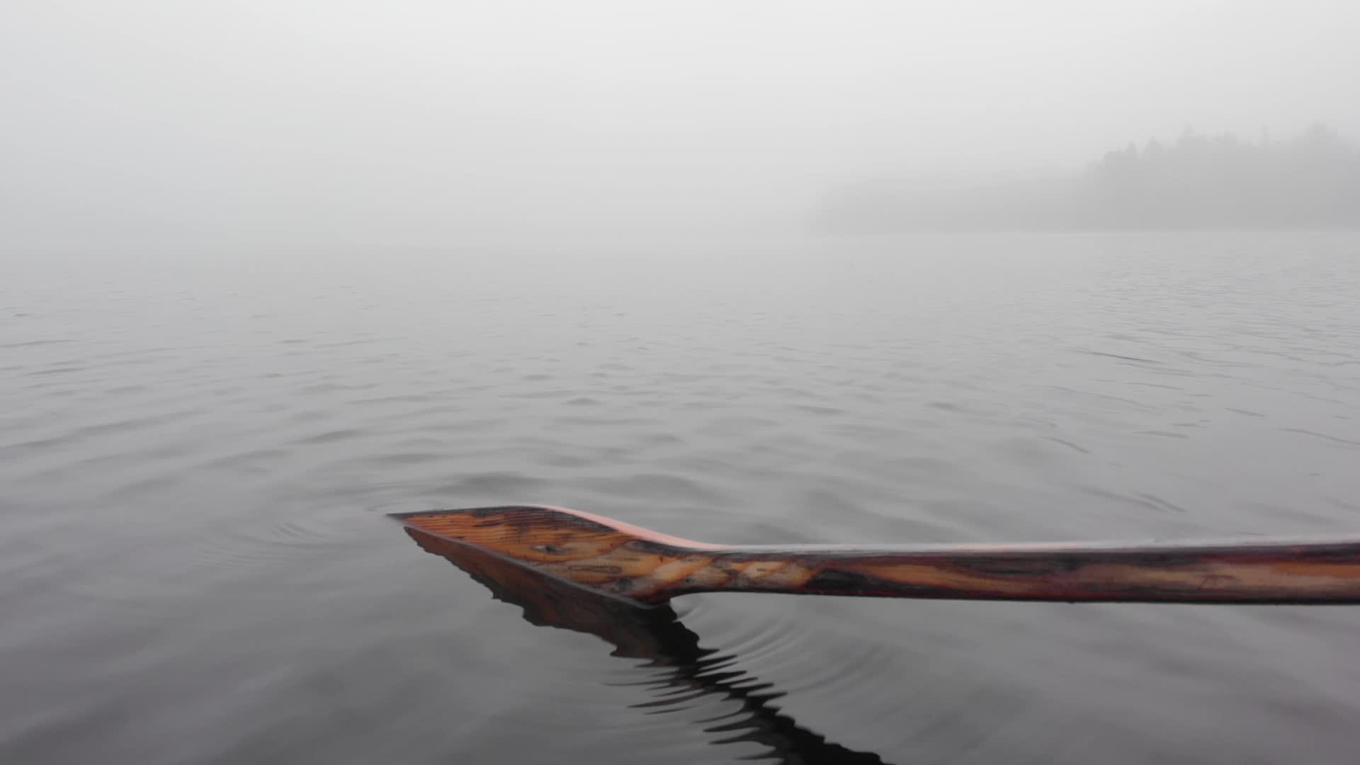 在芬兰浓雾中划桨视频的预览图