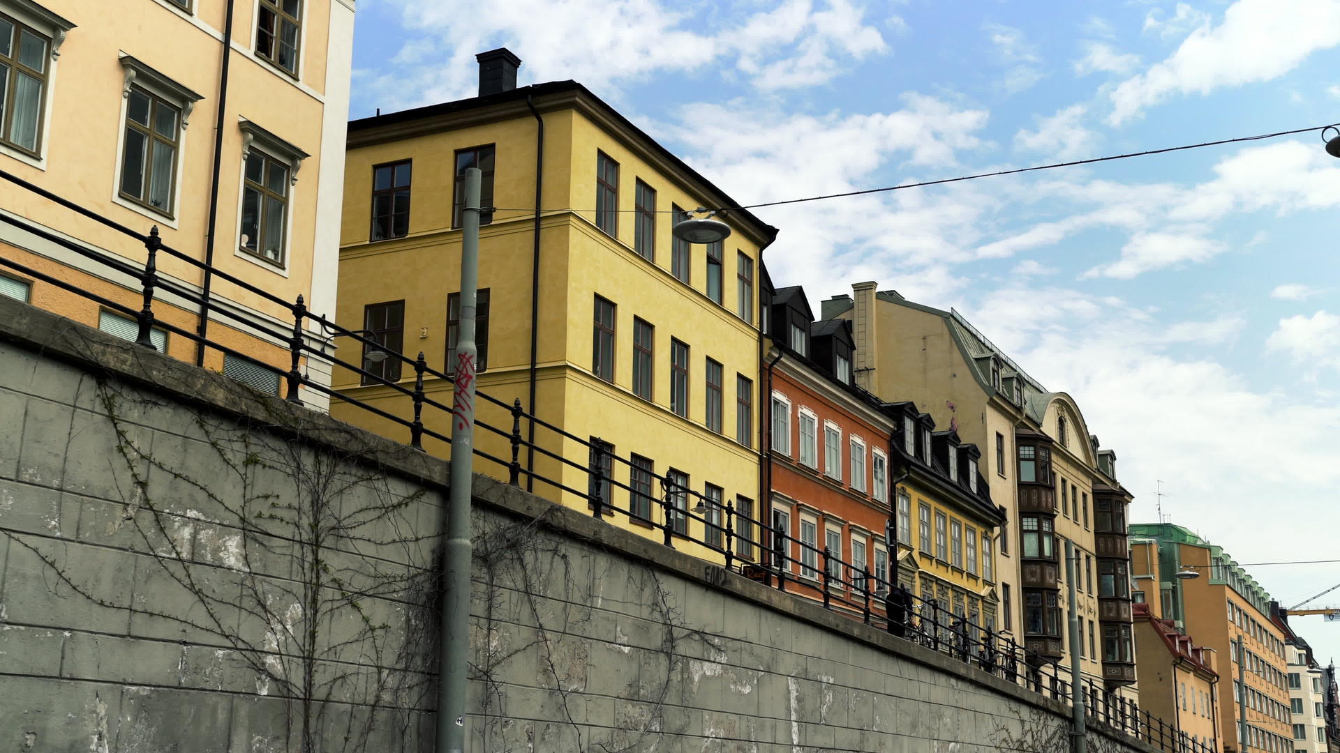 市中心的美丽建筑Stitholmsweden视频的预览图