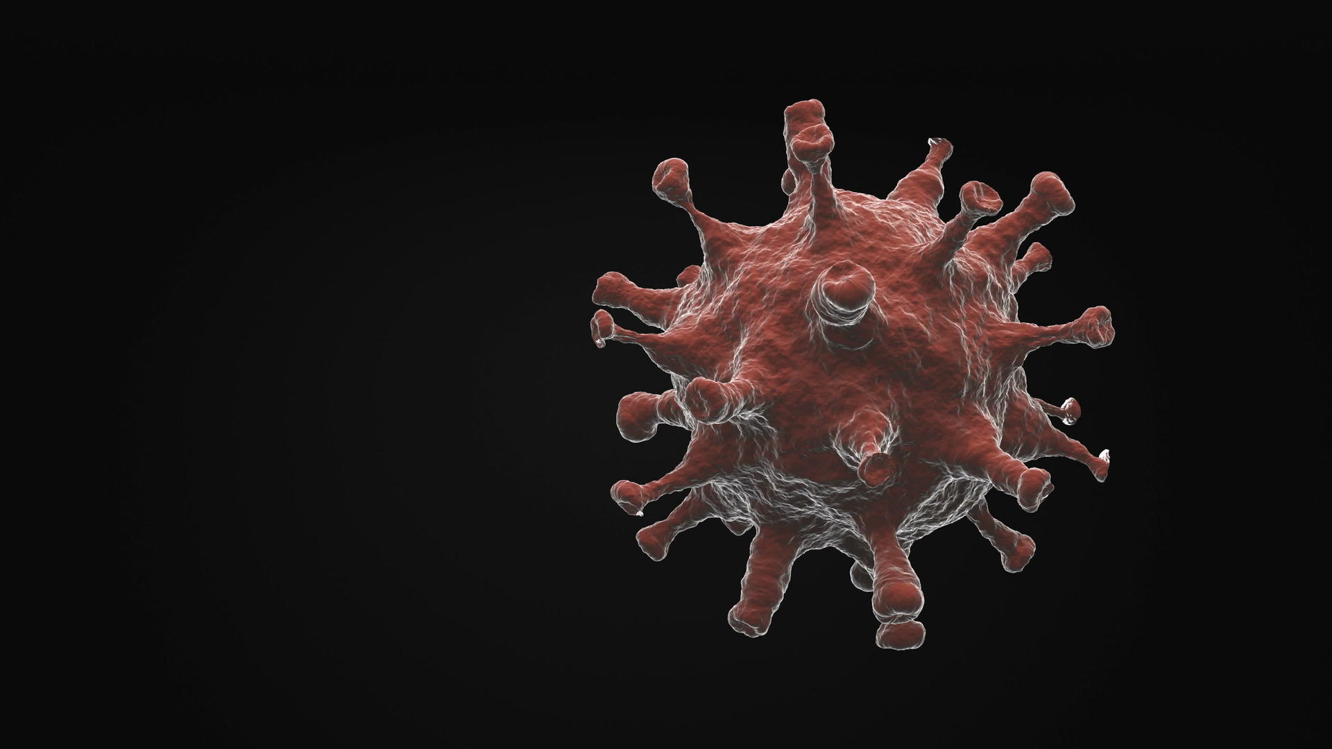 细胞分子旋转在黑色背景上无缝循环视频的预览图
