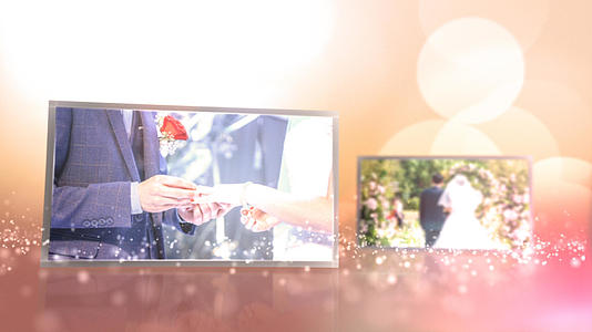 婚礼祝福回忆相册照片包装模板视频的预览图