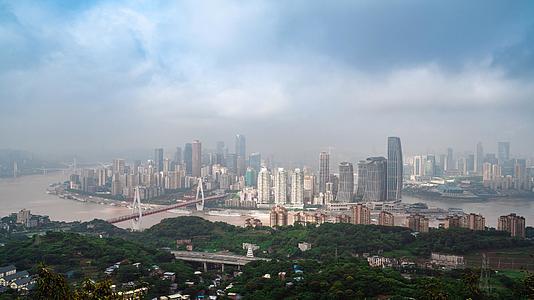 8K山城雾都重庆全景延时摄影视频的预览图
