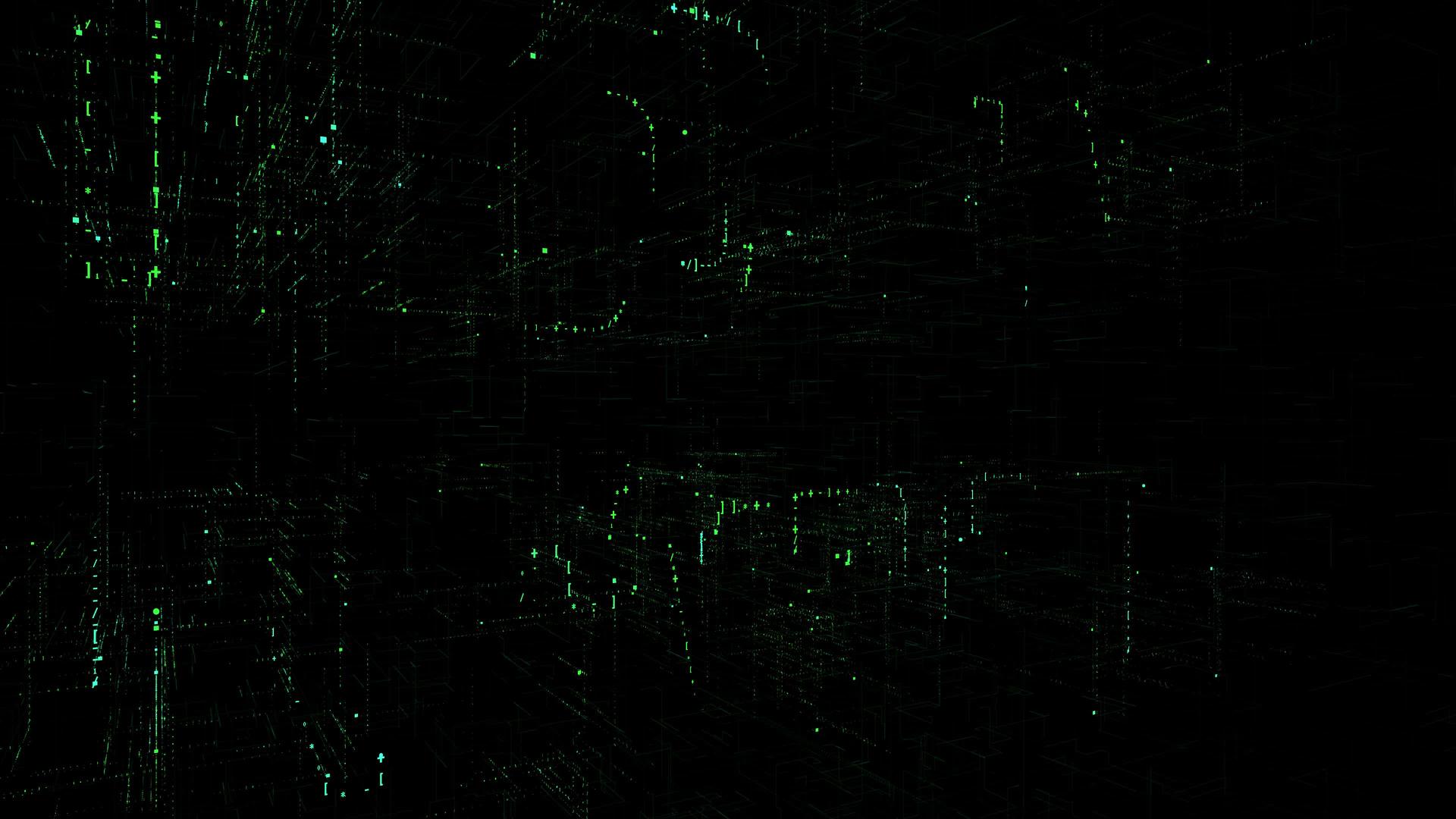以sigapore制作绿色文本的数据数字代码视频的预览图
