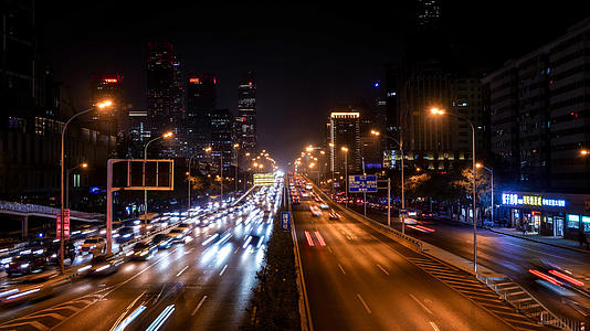 北京双井桥夜景延时视频的预览图