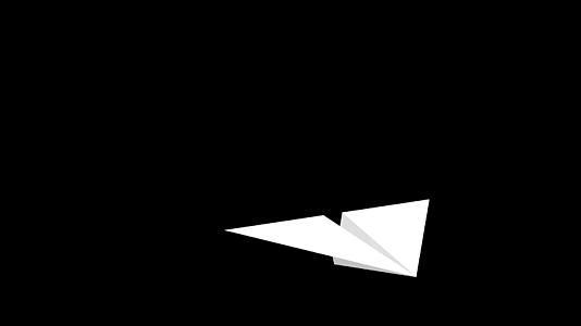 纸飞机透明通道4k视频的预览图