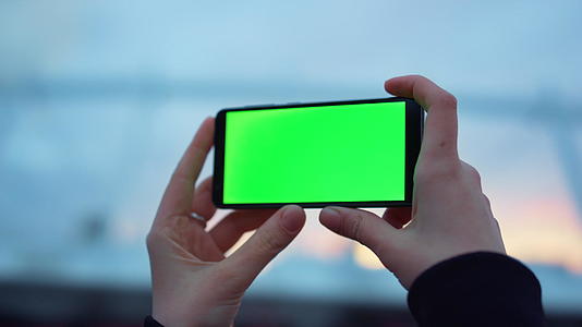 【不需要肖像权】绿幕智能手机视频的预览图