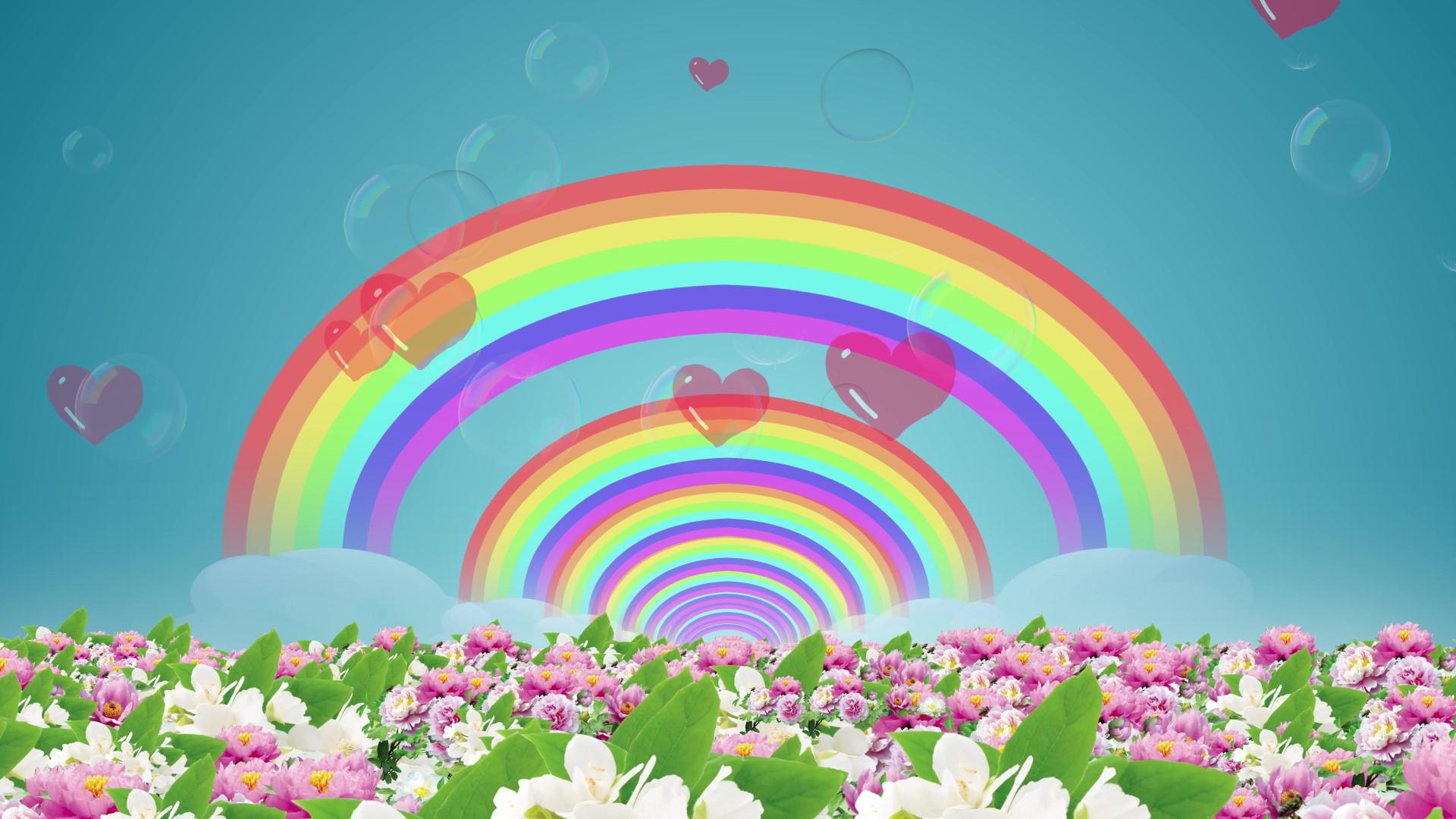 彩虹花海穿梭视频的预览图