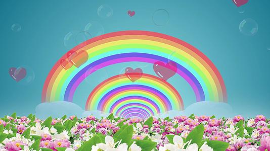 彩虹花海穿梭视频的预览图