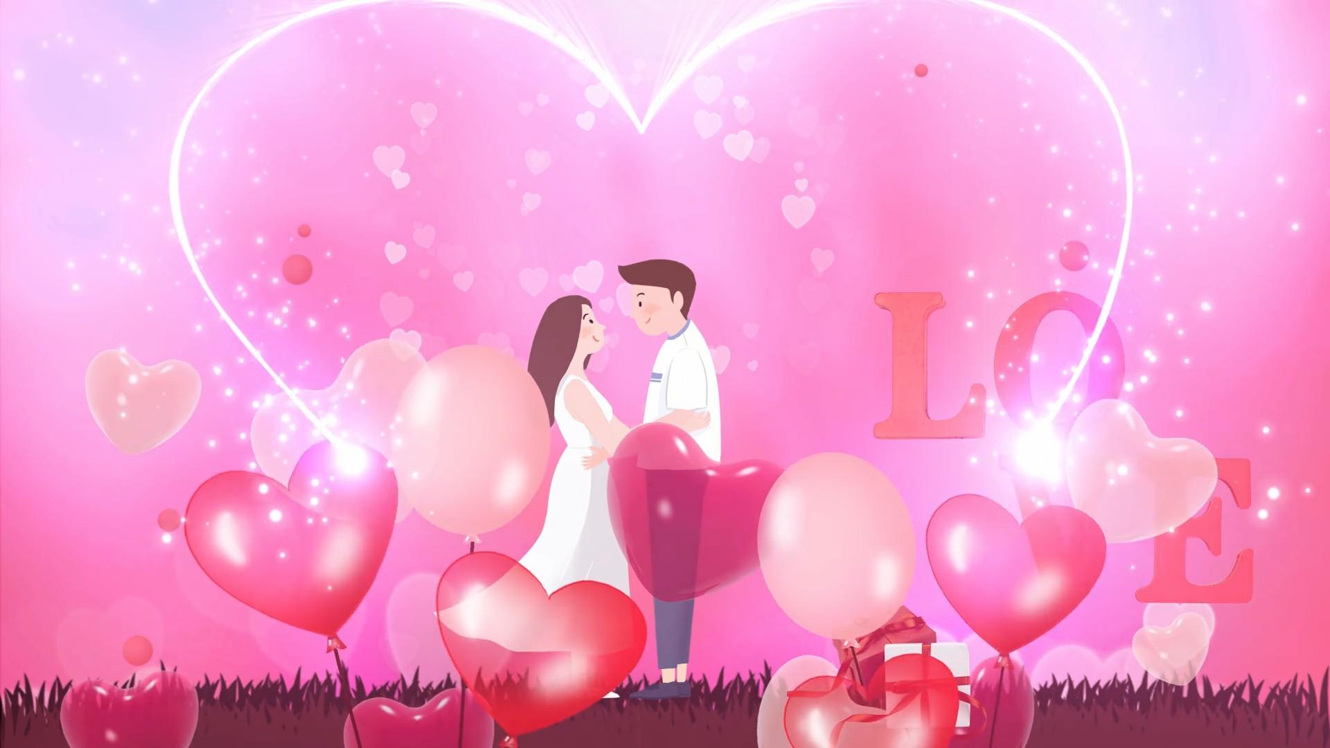 浪漫婚礼舞台led背景视频的预览图