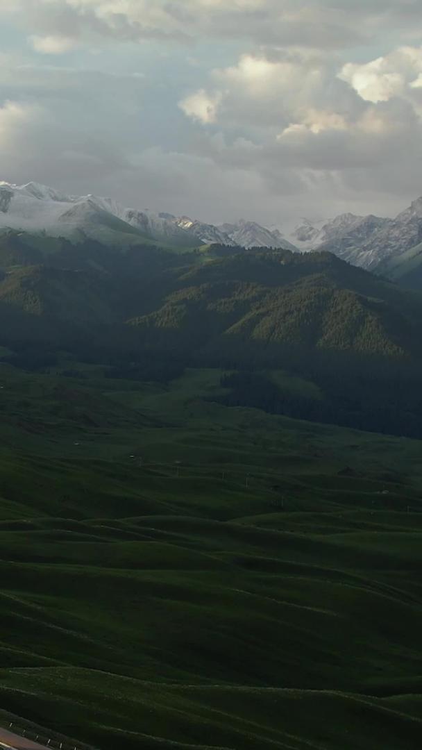 新疆高山草原琼库什台自然风光视频视频的预览图