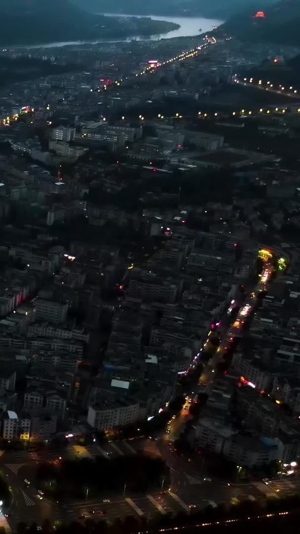 四川阆中古城旅游热门城市夜景视频视频的预览图