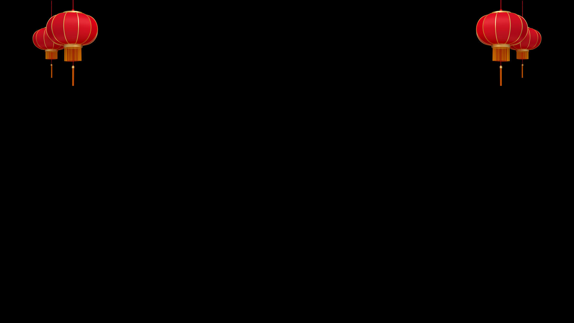 顶部灯笼缩放循环动画视频的预览图