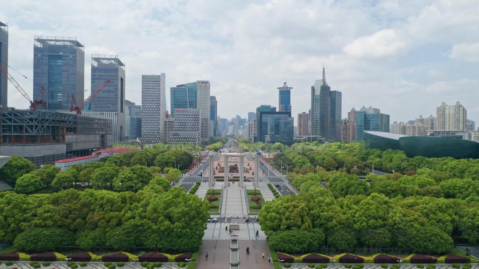 上海浦东世纪广场视频的预览图
