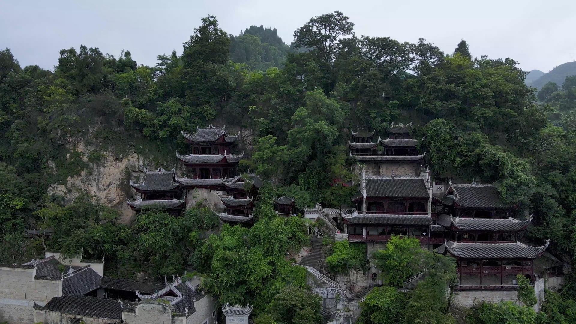 贵州镇远古镇建筑风光4K素材视频的预览图