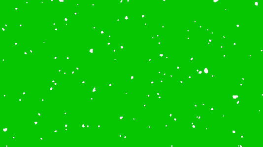 4K雪花飘落绿屏抠像素材视频的预览图