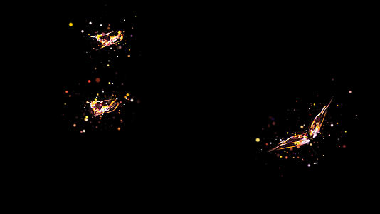 火焰粒子蝴蝶群视频的预览图