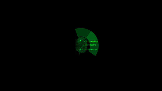 科技感指纹识别HUD元素动画视频的预览图