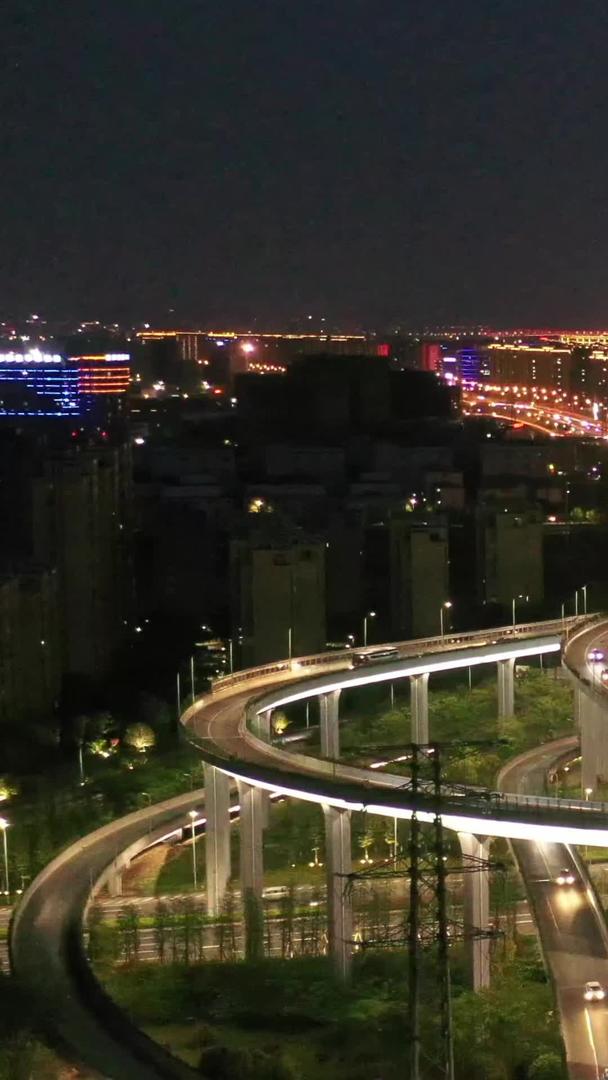 宁波城市交通北环路立交桥航拍视频视频的预览图